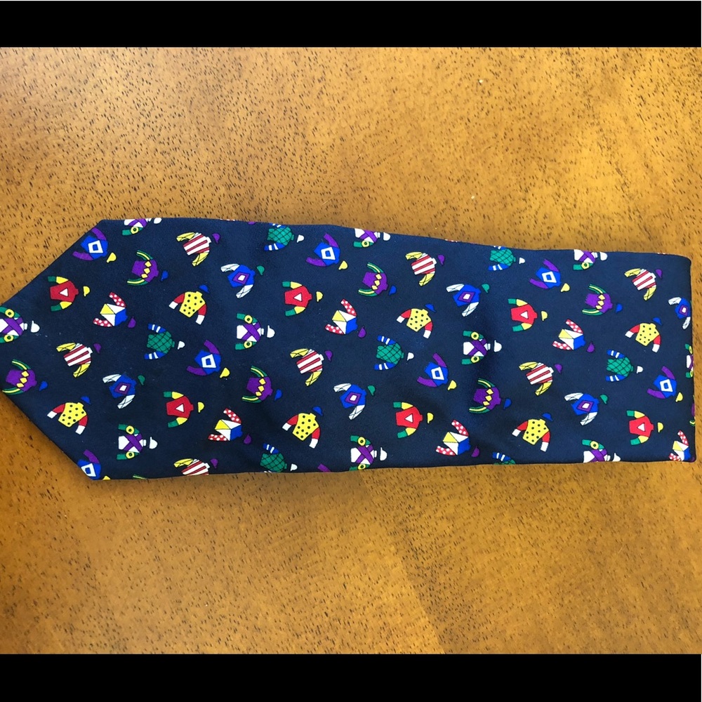 Alynn Neckware “Racing Colors” silk tie ($5 or 2 items for $9) - Picture 2 of 5